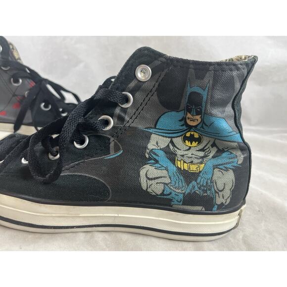 Converse All Star DC Comics Joker Batman Sneakers Hi Tops Womens 7.5 Mens 5.5 - Picture 2 of 15